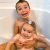 How do you bathe a baby and a toddler at
