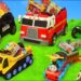 Fire Truck, Tractor, Excavator, Police & Train Ride On Cars