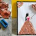 best use of pencil shaving/wall hanging craft idea/art and craft